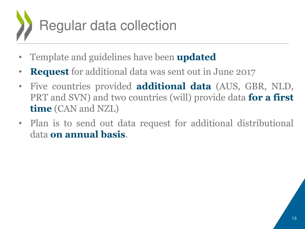regular data collection