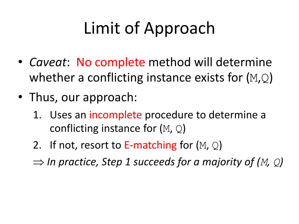 limit of approach