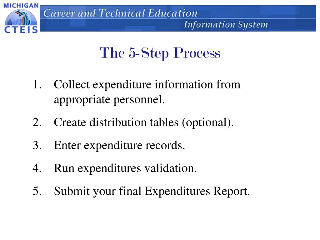 the 5 step process