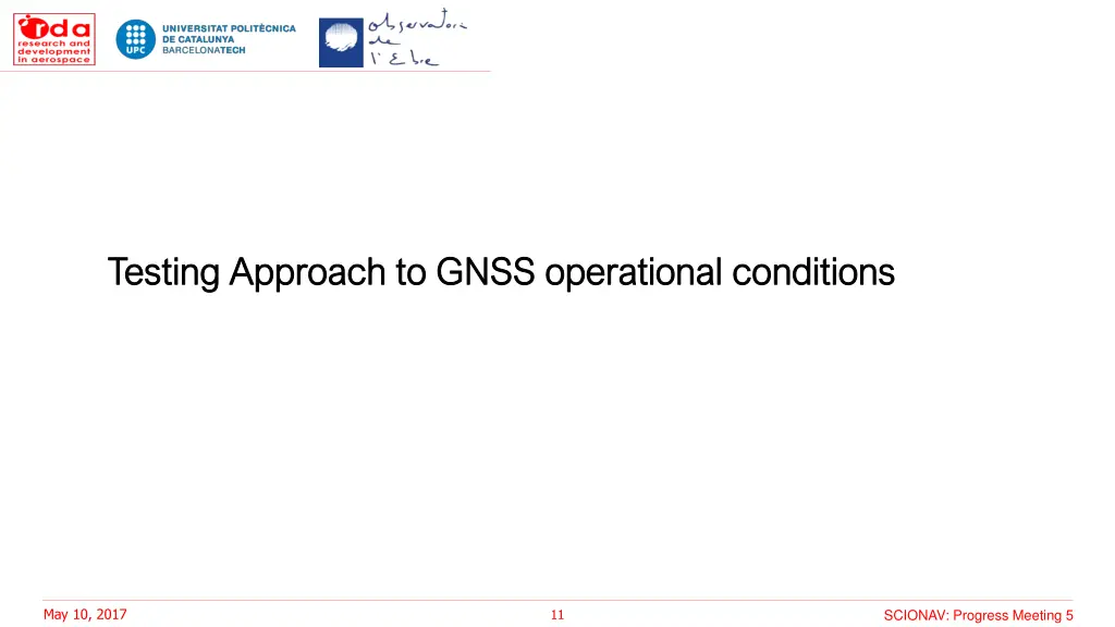 testing approach testing approach to gnss