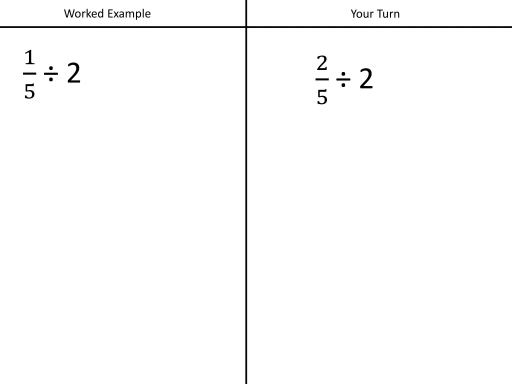 worked example