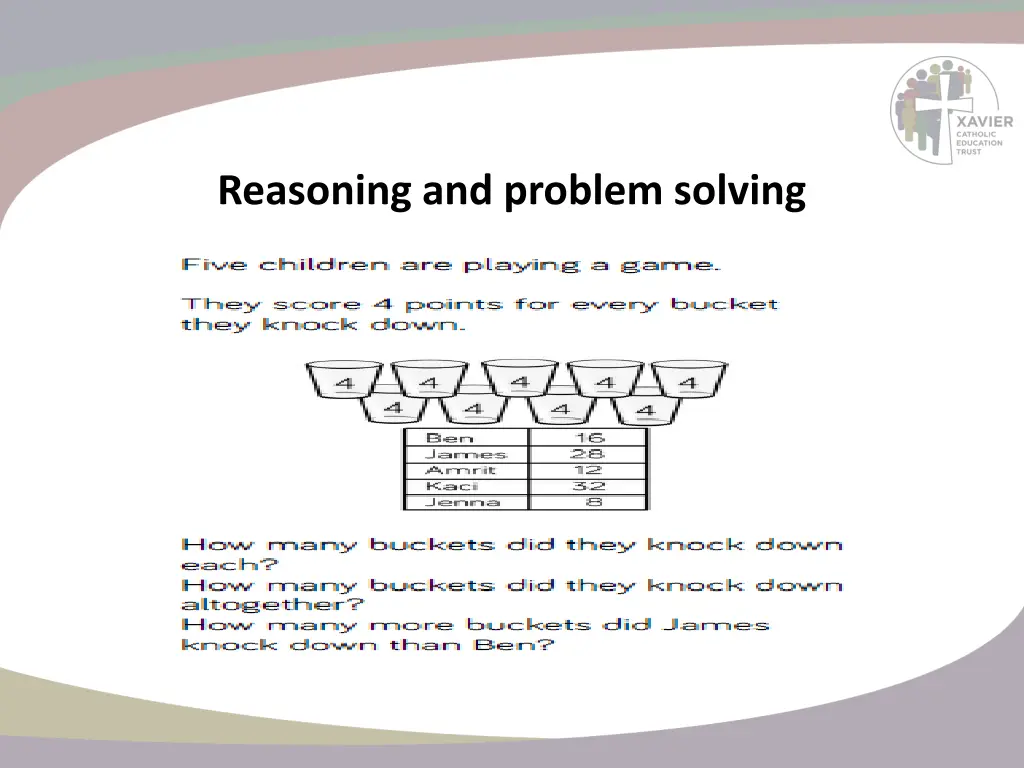 reasoning and problem solving 12