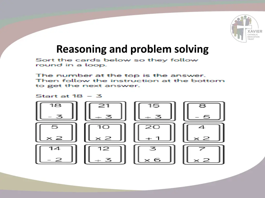 reasoning and problem solving 7
