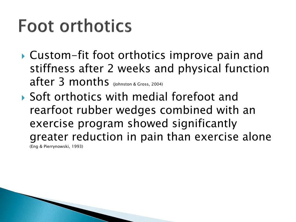 custom fit foot orthotics improve pain