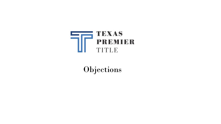 objections