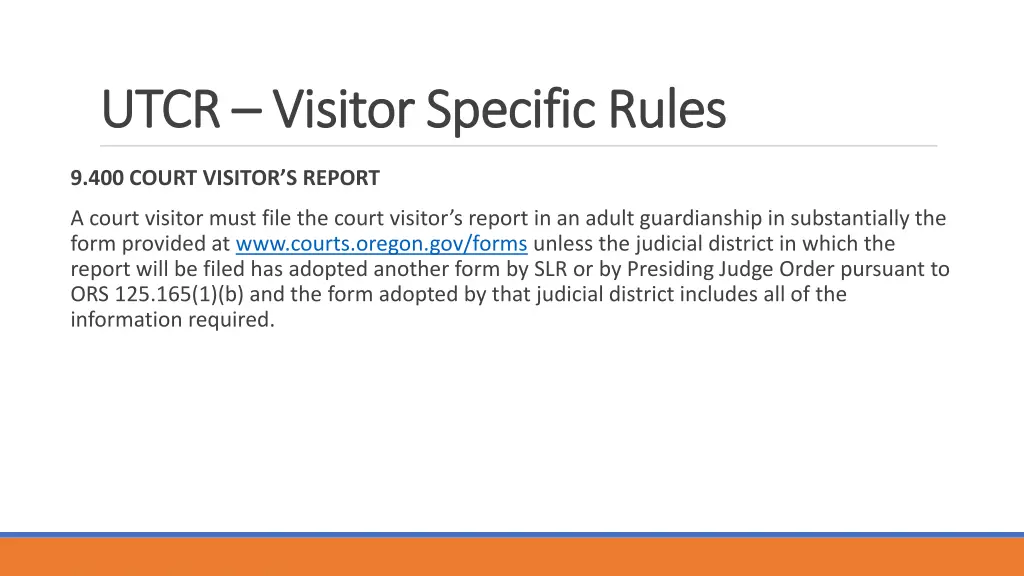 utcr utcr visitor specific rules visitor specific