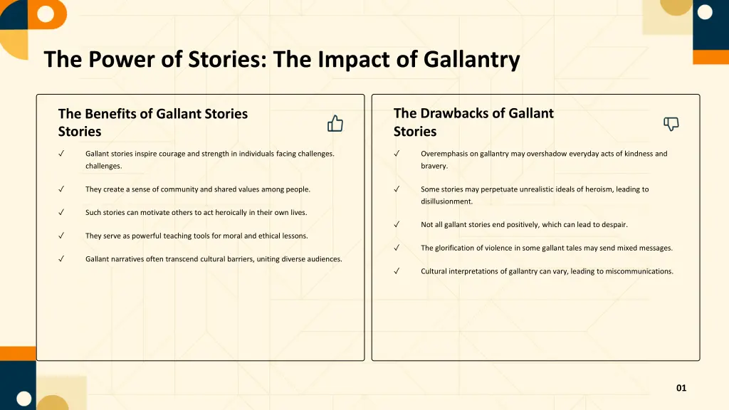 the power of stories the impact of gallantry