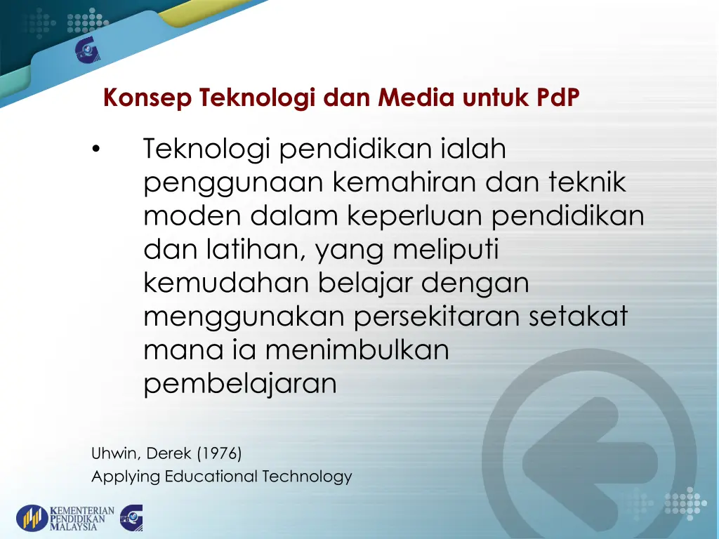 konsep teknologi dan media untuk pdp 8