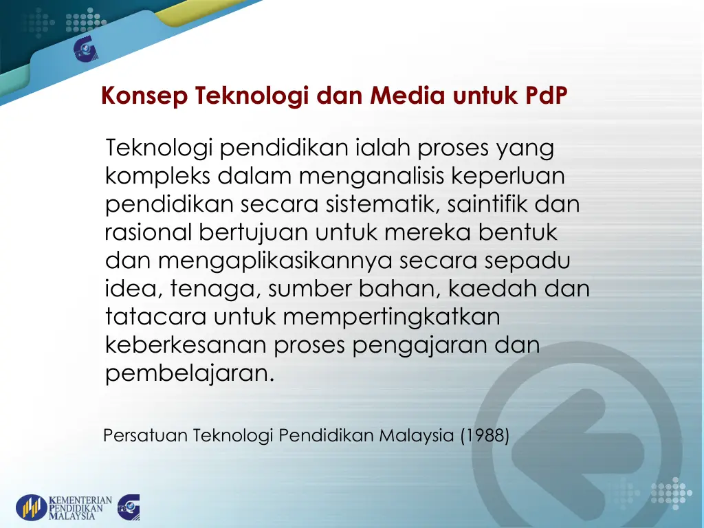 konsep teknologi dan media untuk pdp 9