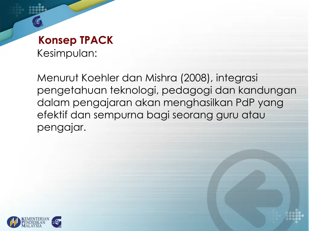 konsep tpack kesimpulan 1