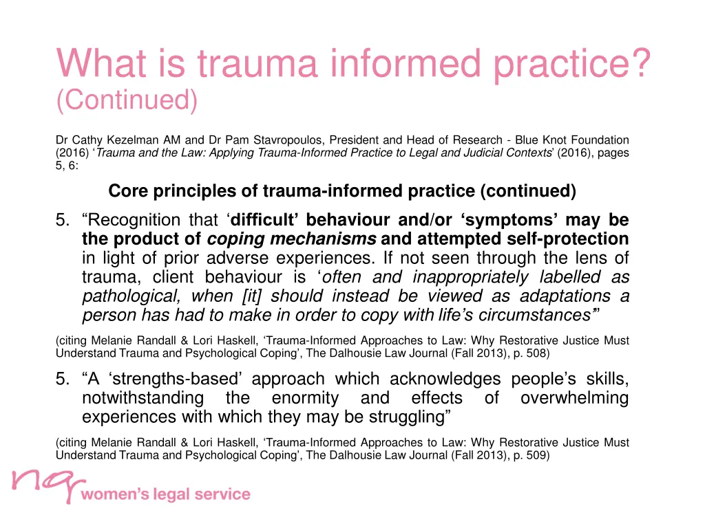 what is trauma informed practice continued 1