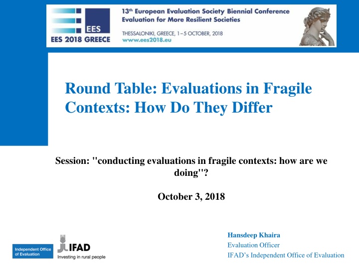 round table evaluations in fragile contexts