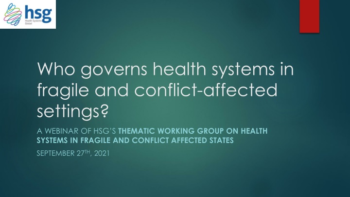 who governs health systems in fragile