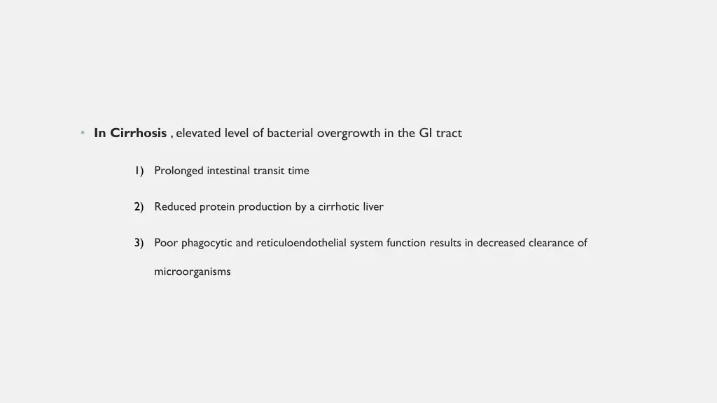 in cirrhosis elevated level of bacterial