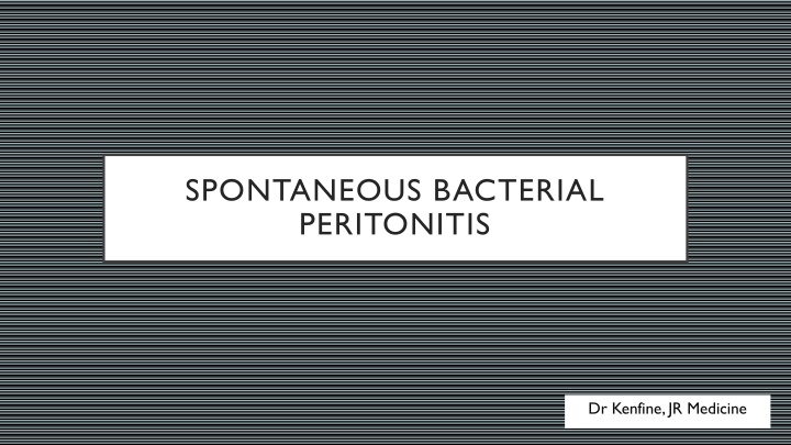 spontaneous bacterial peritonitis