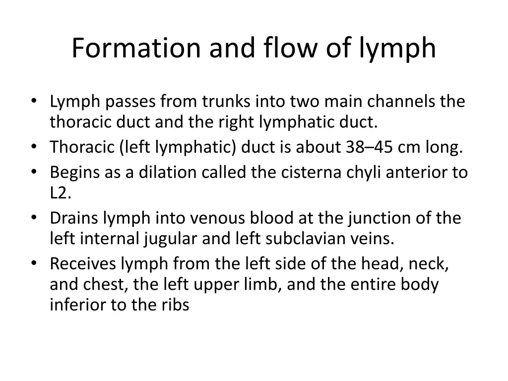 formation and flow of lymph 2