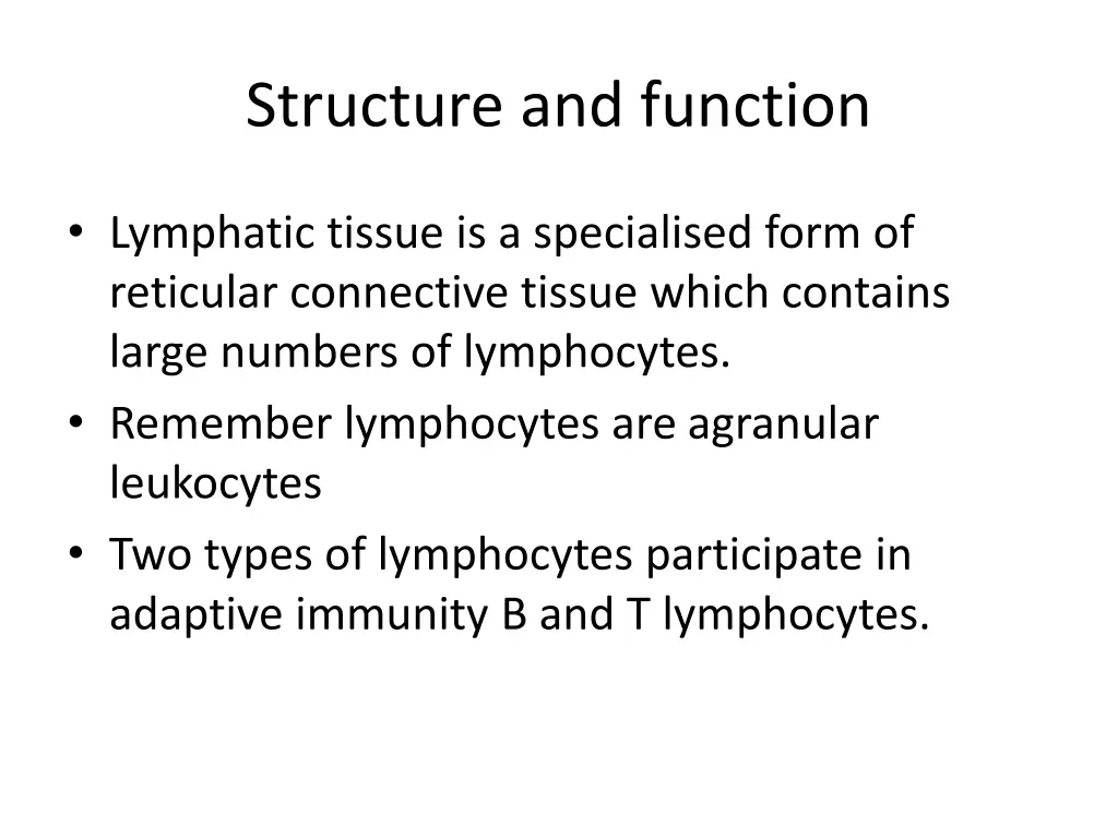 structure and function