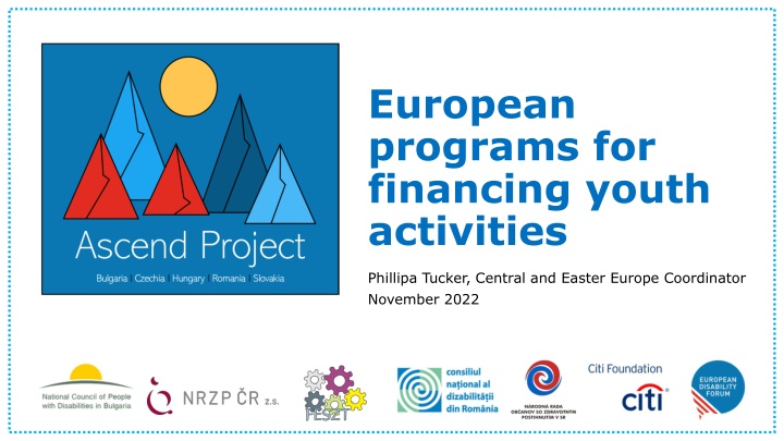 european programs for financing youth activities