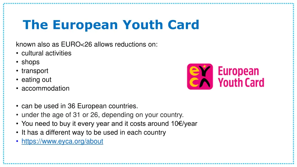 the european youth card