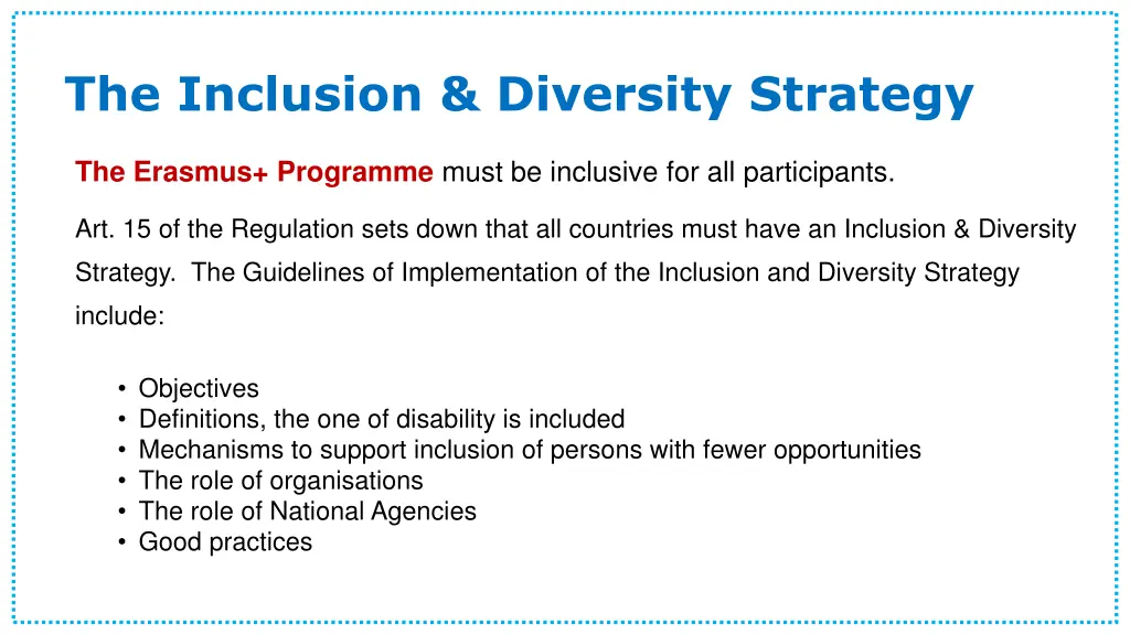 the inclusion diversity strategy