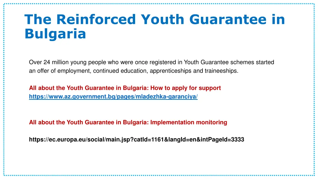 the reinforced youth guarantee in bulgaria 1