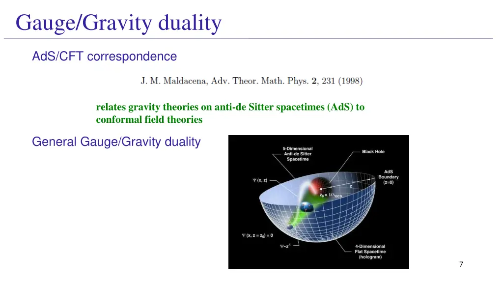 gauge gravity duality
