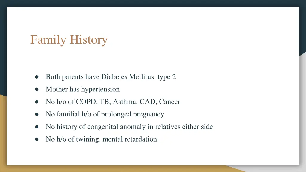 family history