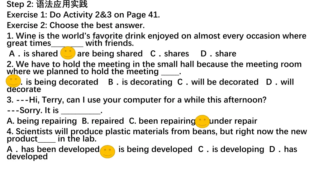 step 2 exercise 1 do activity 2 3 on page
