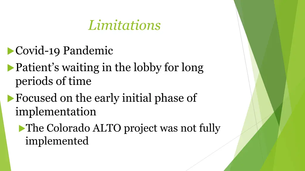 limitations