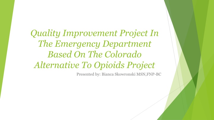 quality improvement project in the emergency