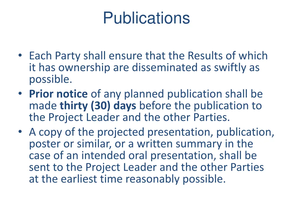 publications