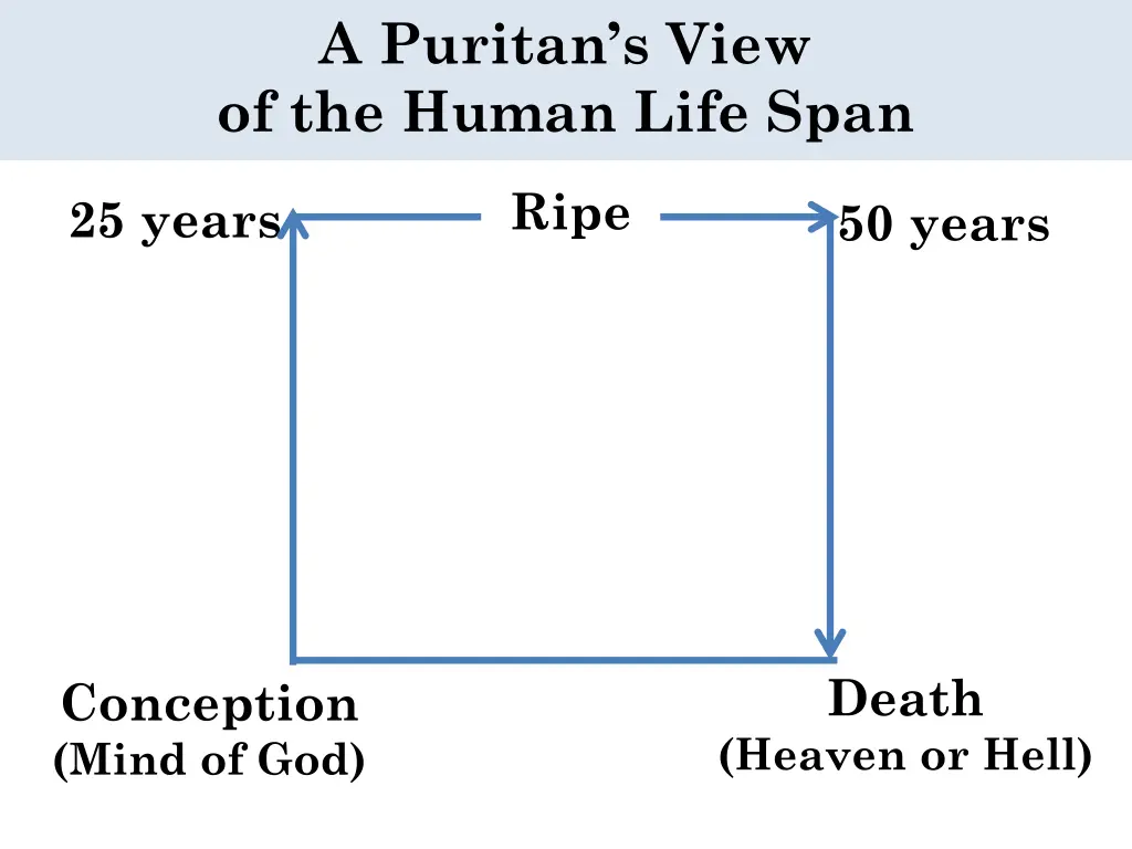 a puritan s view of the human life span 4