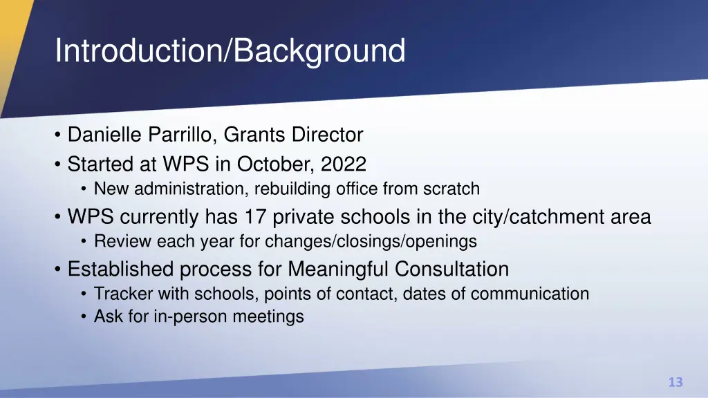 introduction background