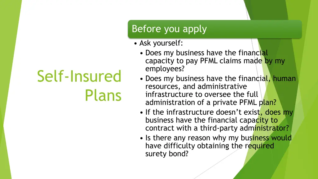 before you apply