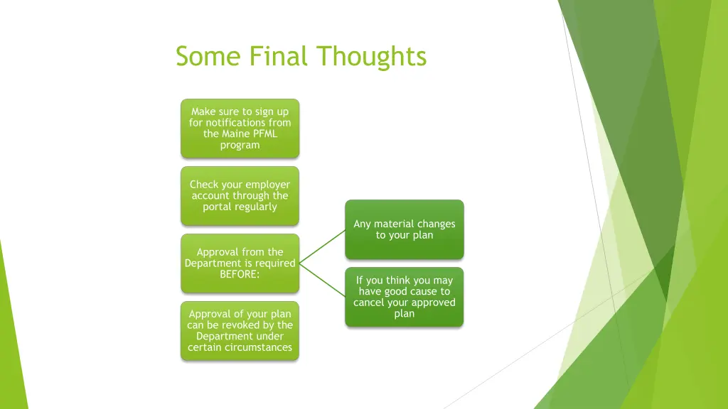some final thoughts