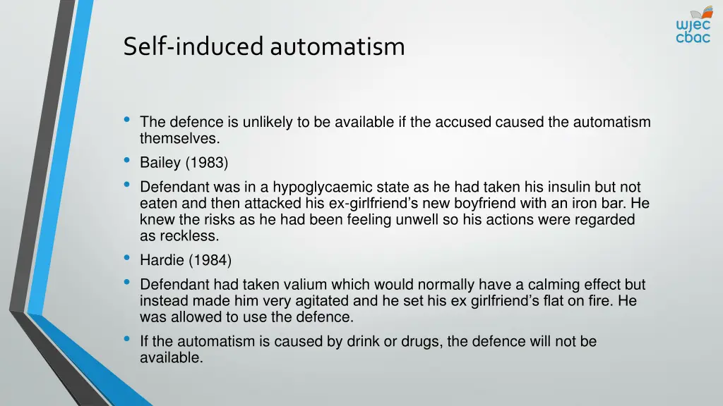 self induced automatism