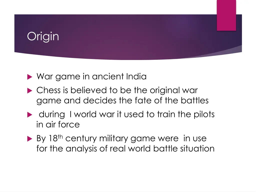 origin