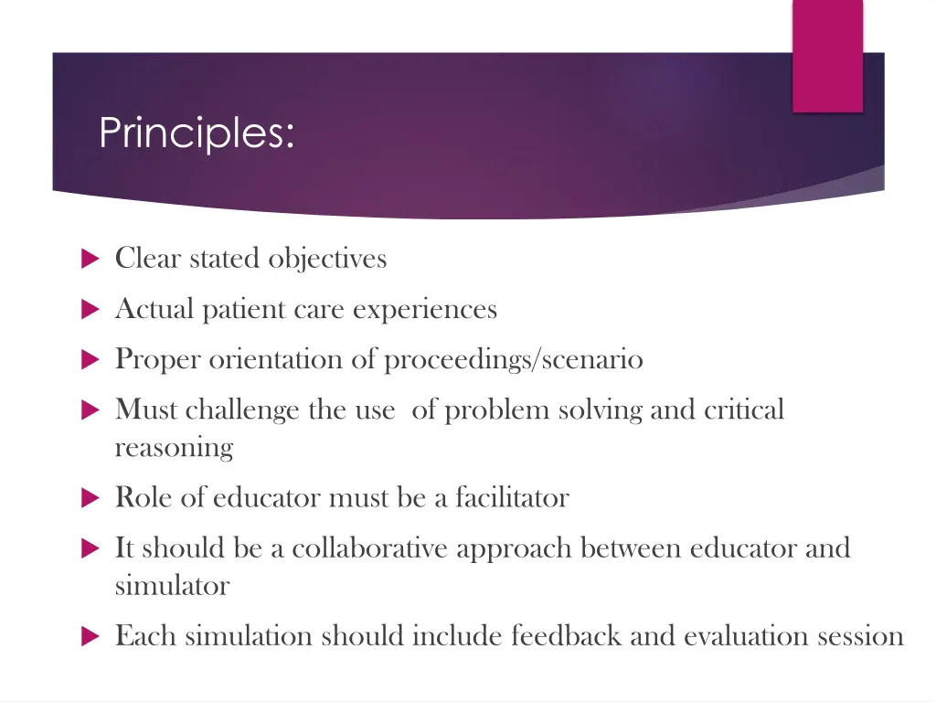 principles