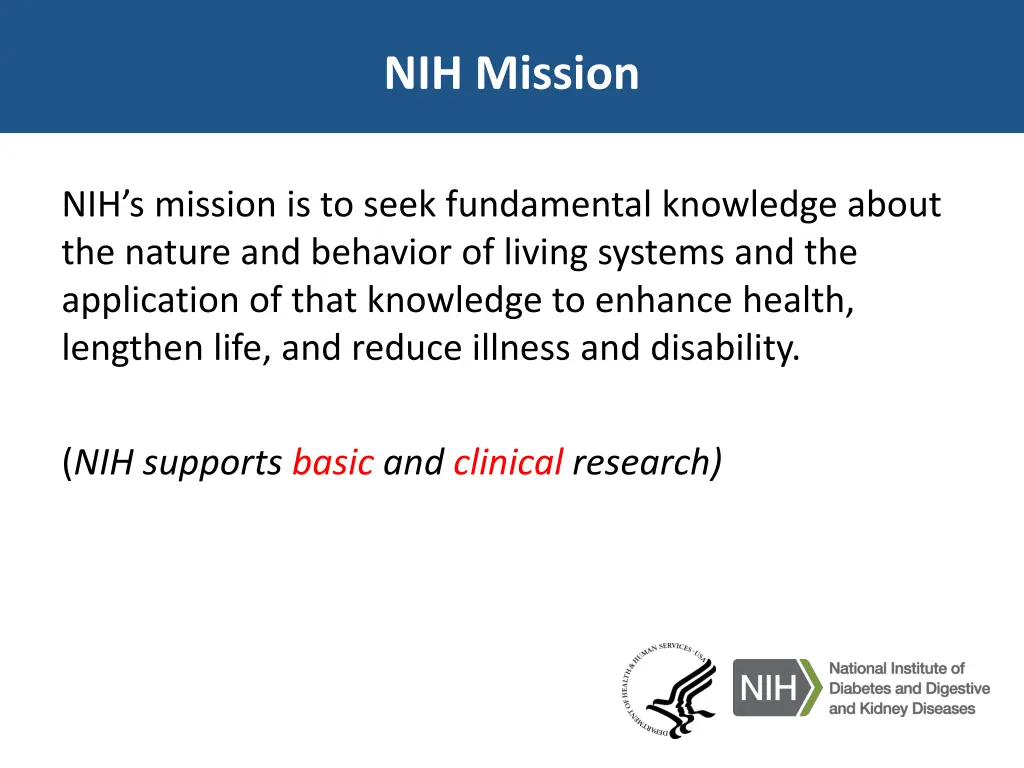nih mission