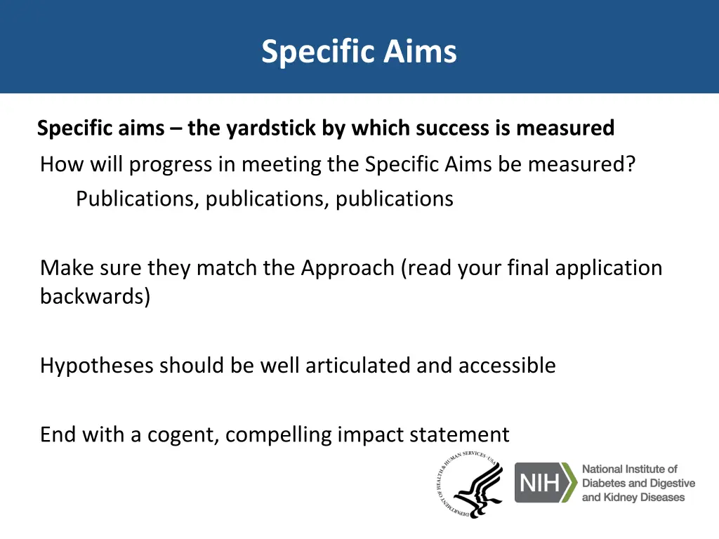 specific aims