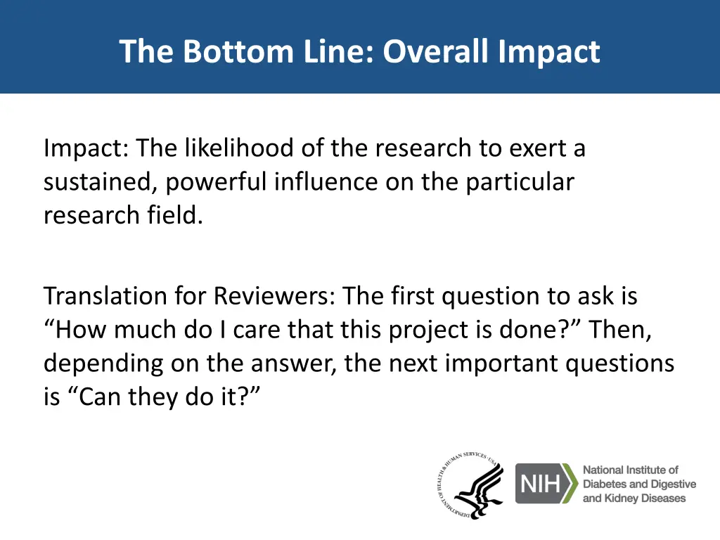 the bottom line overall impact