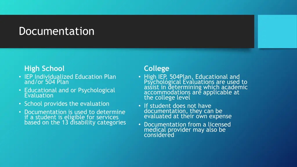 documentation