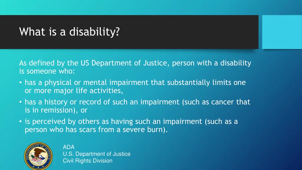 what is a disability