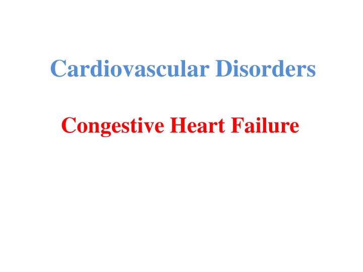 cardiovascular disorders