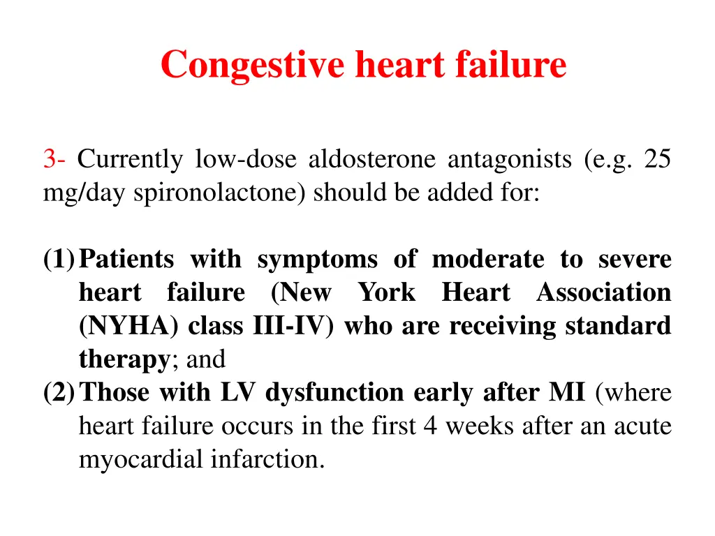 congestive heart failure 30