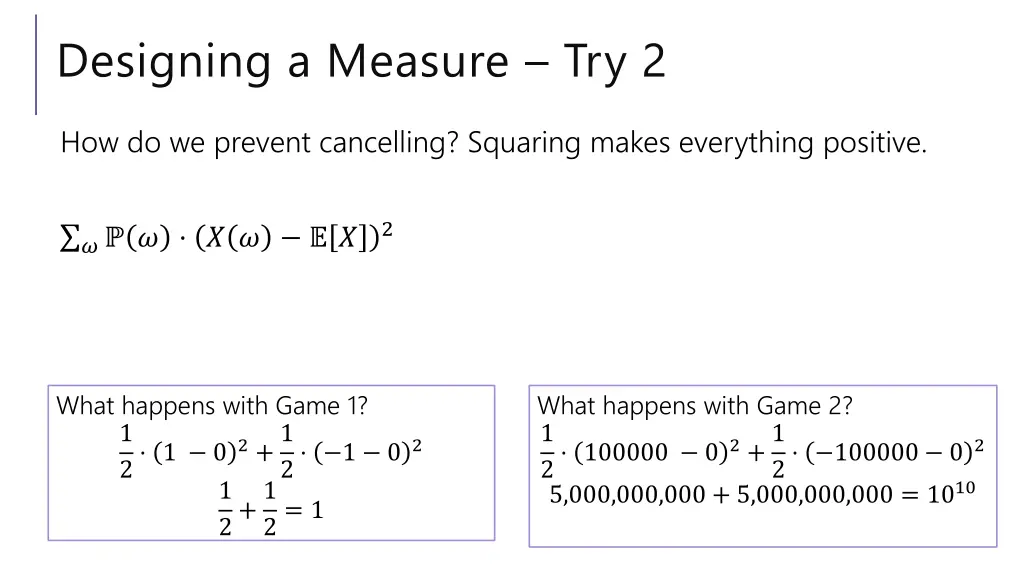 designing a measure try 2