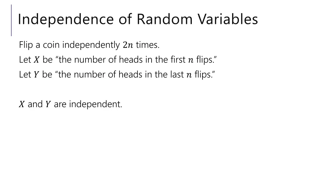 independence of random variables 3