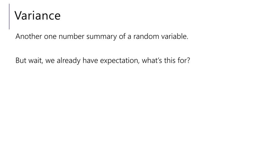 variance 1