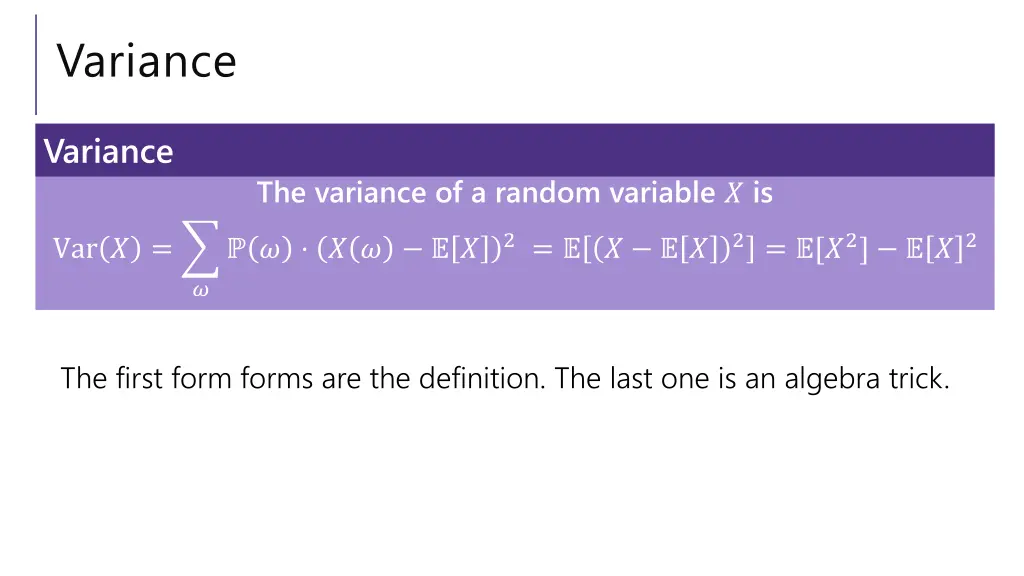 variance 2