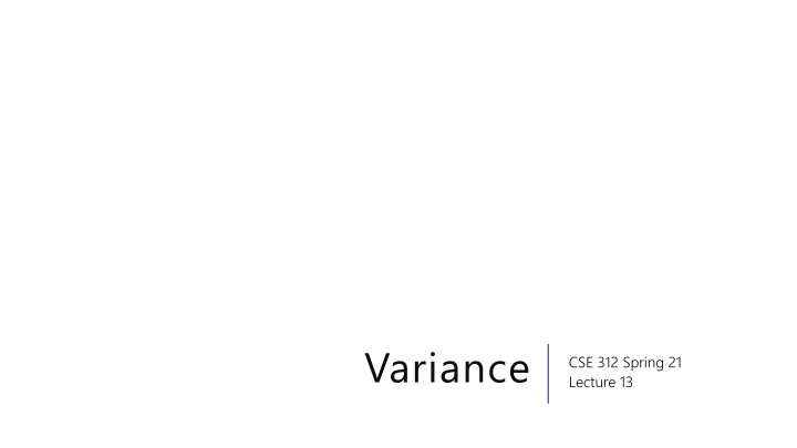 variance